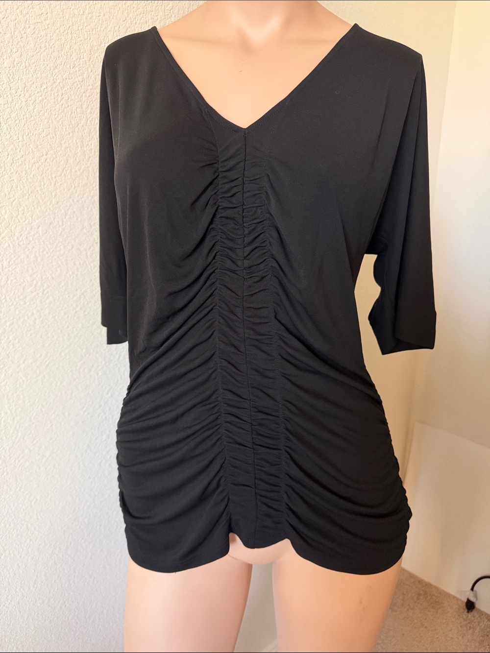 Lafayette 148 New York Black women blouse Large